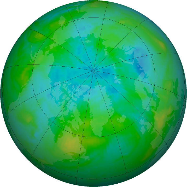 Arctic ozone map for 03 September 1989